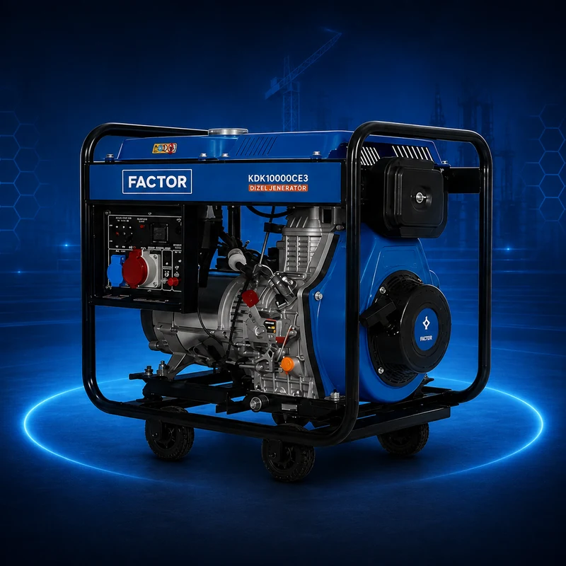 Factor KDK10000CE3 dizel jeneratör ürün görseli