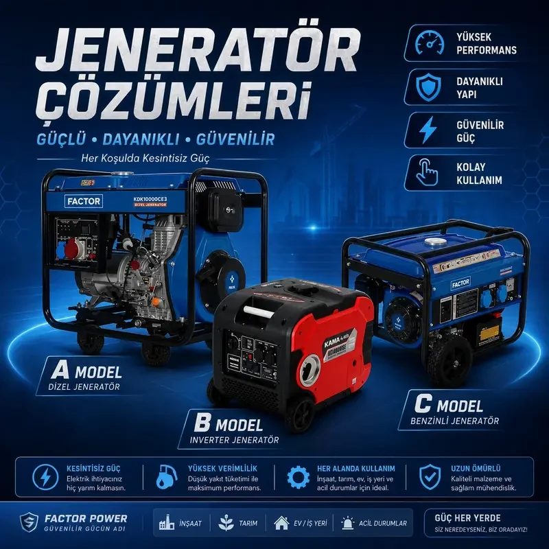 KAMA ve Factor jeneratör çözümleri ürün grubu görseli