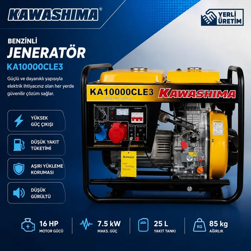 Kawashima KA10000CLE3 jeneratör ürün görseli