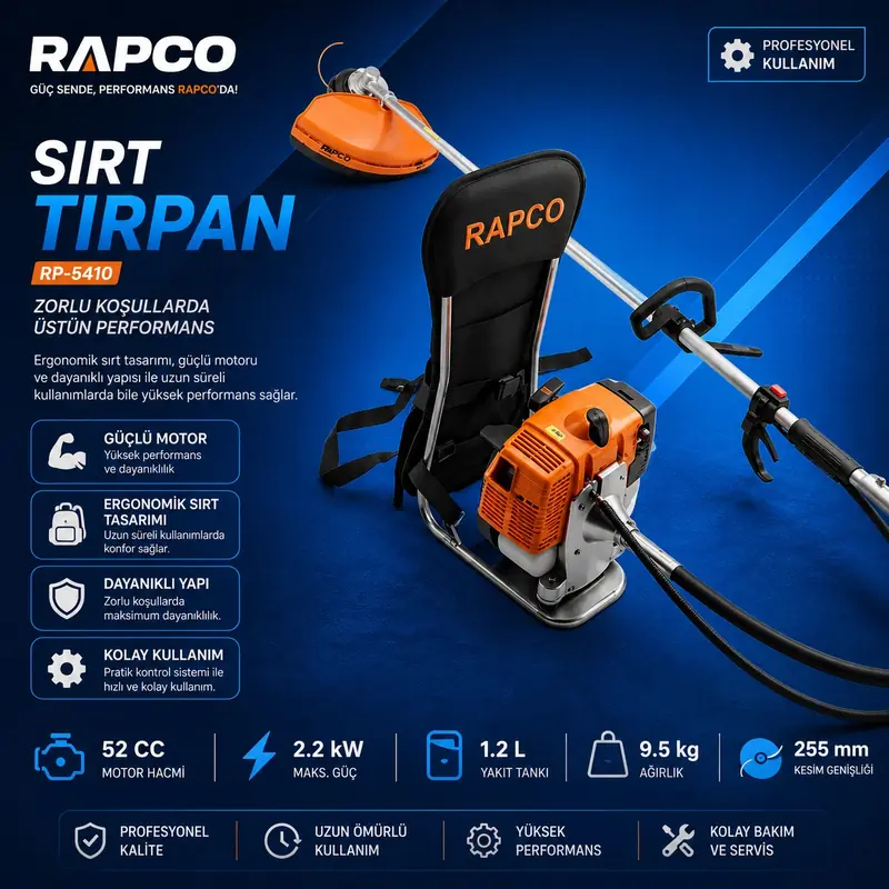 Rapco RP-5410 sırt tırpanı ürün görseli