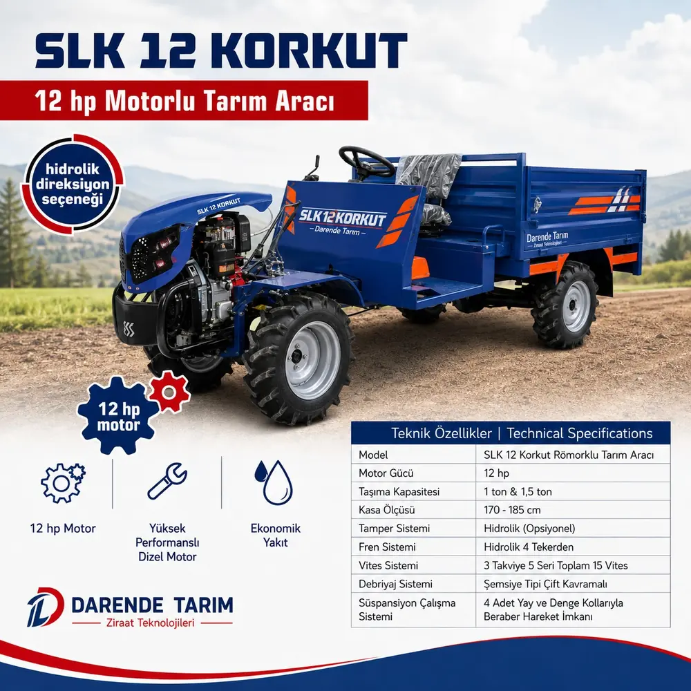 Darende Tarım SLK 12 Korkut tarım aracı