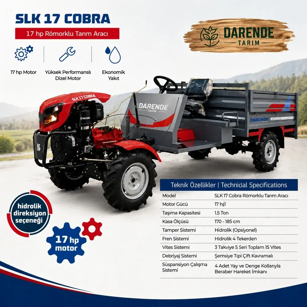 Darende Tarım SLK 17 Cobra tarım aracı
