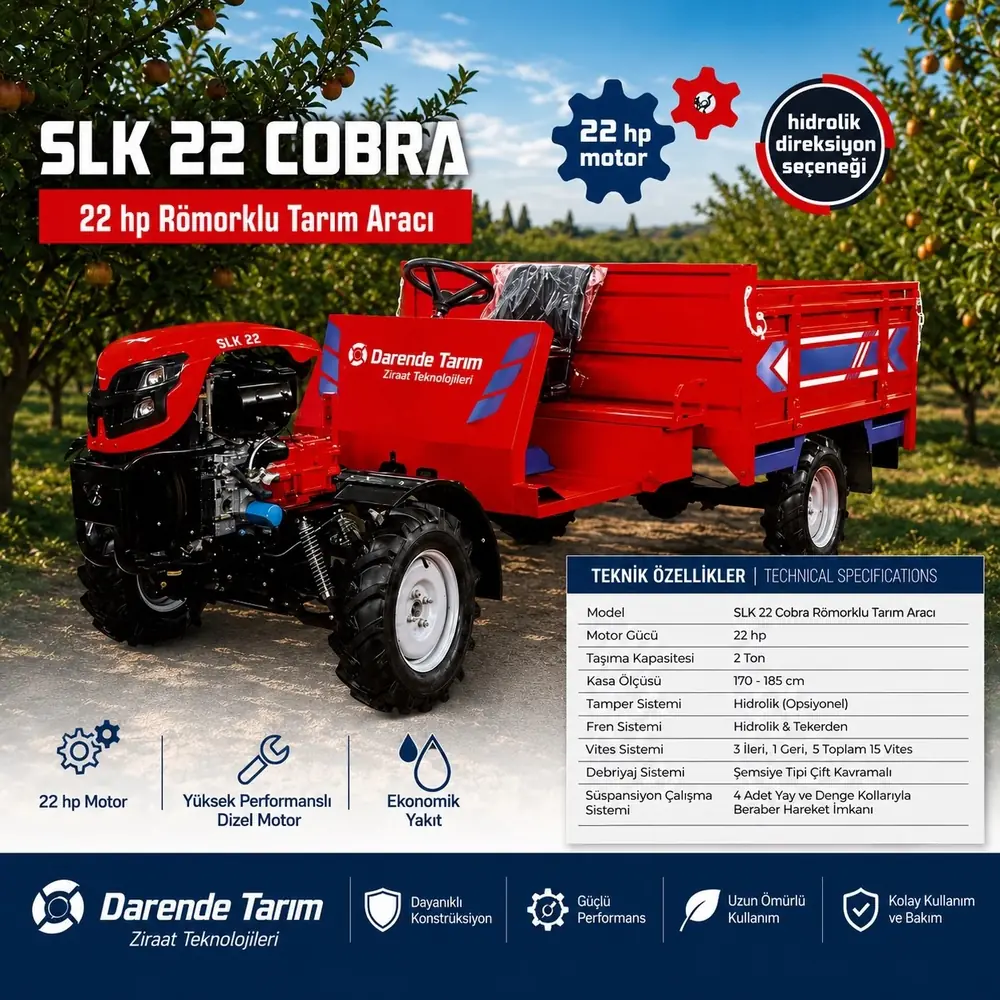 Darende Tarım SLK 22 Cobra tarım aracı