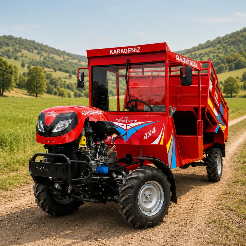 Karadeniz kırmızı kabinli çapa makinası
